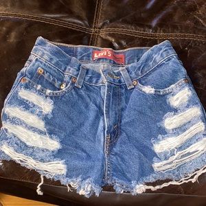 Levi denim shorts